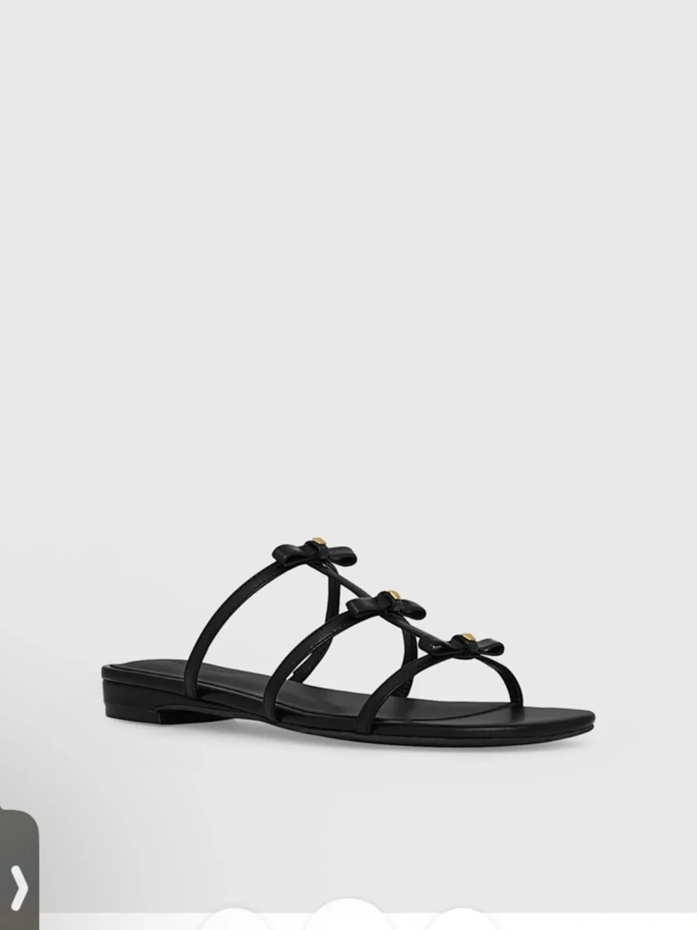 🆕 Rebecca Minkoff Bow Flat Sandal - Picture 1 of 5